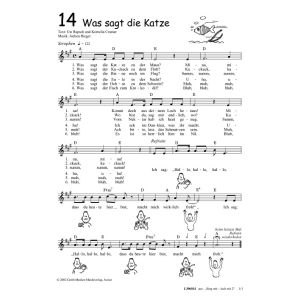 Produktbild des Artikels Was sagt die Katze (Noten - Download)