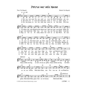 Produktbild des Artikels Petrus war sein Name (Noten - Download)