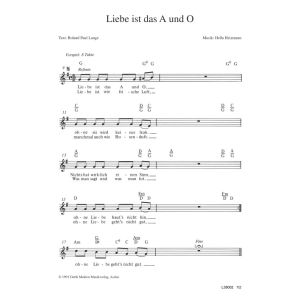 Produktbild des Artikels Liebe ist das A und O (Noten - Download)