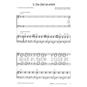Produktbild des Artikels Die Zeit ist erfüllt (Noten - Download)