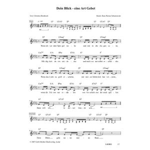 Produktbild des Artikels Dein Blick - eine Art Gebet (Noten - Download)