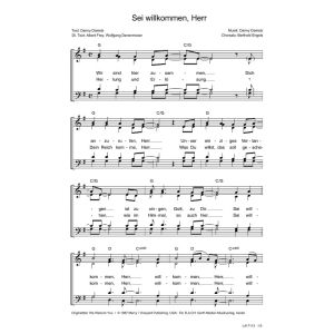 Produktbild des Artikels Sei willkommen, Herr / We Welcom You (Noten - Download)