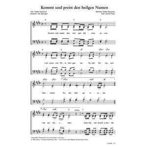 Produktbild des Artikels Kommt und preist den heilgen Namen / Blessed Be Your Holy Name, Lord Jesus (Noten - Download)