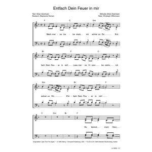 Produktbild des Artikels Entfach dein Feuer in mir / Light The Fire Again (Noten - Download)