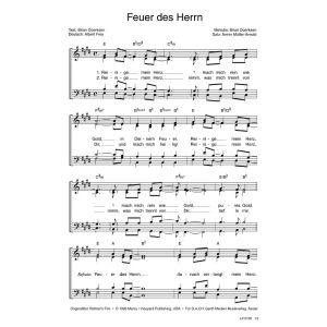 Produktbild des Artikels Feuer des Herrn / Refiner's Fire (Noten - Download)