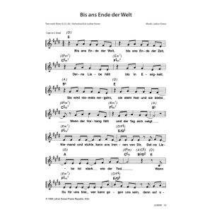 Produktbild des Artikels Bis ans Ende der Welt (Noten - Download)