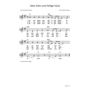Produktbild des Artikels Vater Sohn und Heiliger Geist (Noten - Download)