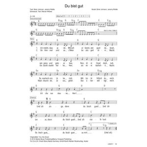 Produktbild des Artikels Du bisch guet / You Are Good (Noten - Download)