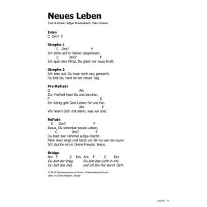 Produktbild des Artikels Neues Leben (Noten - Download)