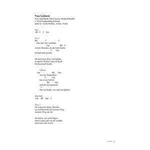 Produktbild des Artikels Neu geborn (Noten - Download)