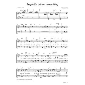 Produktbild des Artikels Segen für deinen neuen Weg (Noten - Download)