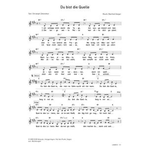 Produktbild des Artikels Du bist die Quelle (Noten - Download)