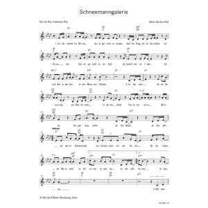 Produktbild des Artikels Schneemanngalerie (Noten - Download)