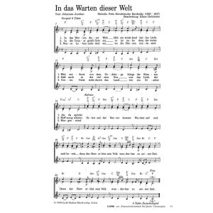 Produktbild des Artikels In das Warten dieser Welt (Noten - Download)