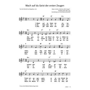 Produktbild des Artikels Wach auf, du Geist der ersten Zeugen (Noten - Download)