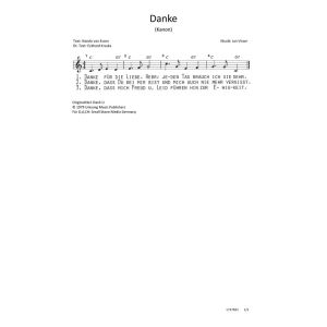 Produktbild des Artikels Danke / Dank U (Noten - Download)