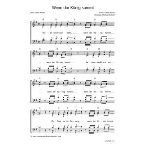 Produktbild des Artikels Wenn der König kommt (Noten - Download)
