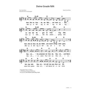 Produktbild des Artikels Deine Gnade fällt / Mercy is falling (Noten - Download)