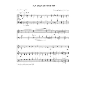 Produktbild des Artikels Nun singet und seid froh (Noten - Download)