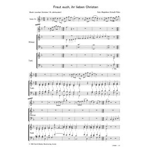 Produktbild des Artikels Freut euch, ihr lieben Christen (Noten - Download)