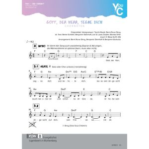 Produktbild des Artikels Gott, der Herr segne dich / Velsignelsen (Noten - Download)