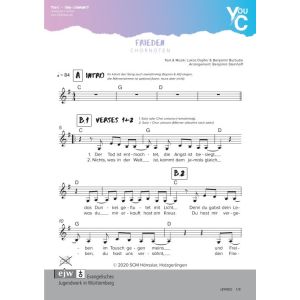 Produktbild des Artikels Frieden (Noten - Download)