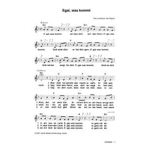 Produktbild des Artikels Egal, was kommt (Noten - Download)
