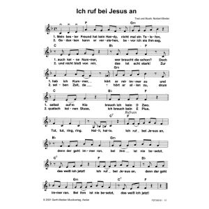 Produktbild des Artikels Ich ruf bei Jesus an (Noten - Download)