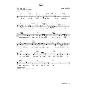 Produktbild des Artikels Holy / Heilig (Noten - Download)