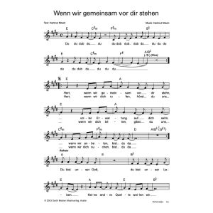 Produktbild des Artikels Wenn wir gemeinsam vor dir stehen (Noten - Download)