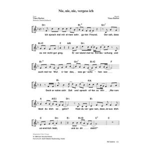 Produktbild des Artikels Nie, nie, nie, vergess ich / Don't forget (Noten - Download)