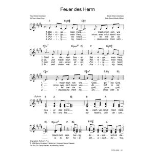Produktbild des Artikels Feuer des Herrn / Refiner's Fire (Noten - Download)
