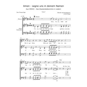 Produktbild des Artikels Amen - segne uns in deinem Namen (Noten - Download)
