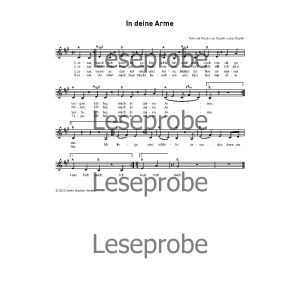 Produktbild des Artikels In deine Arme (Noten - Download)