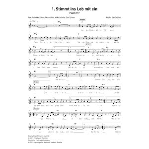 Produktbild des Artikels Stimmt ins Lob mit ein (Noten - Download)