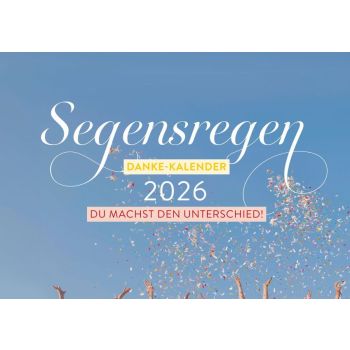 Produktbild des Artikels Segenregen Danke-Kalender 2026 (Kalender - Geheftet)