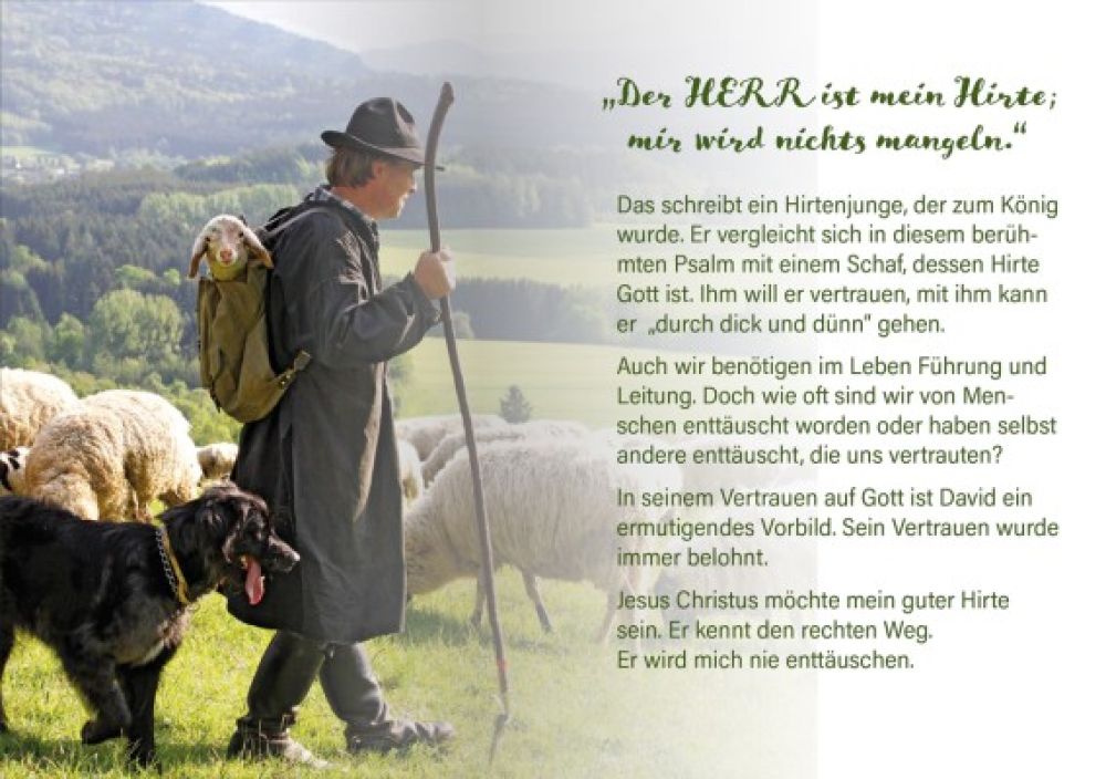 Grussheft Psalm 23 Buch Geheftet