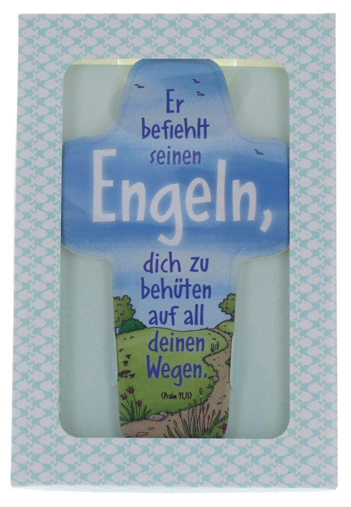 Kinderkreuz Er Befiehlt Seinen Engeln Dich Zu Behuten
