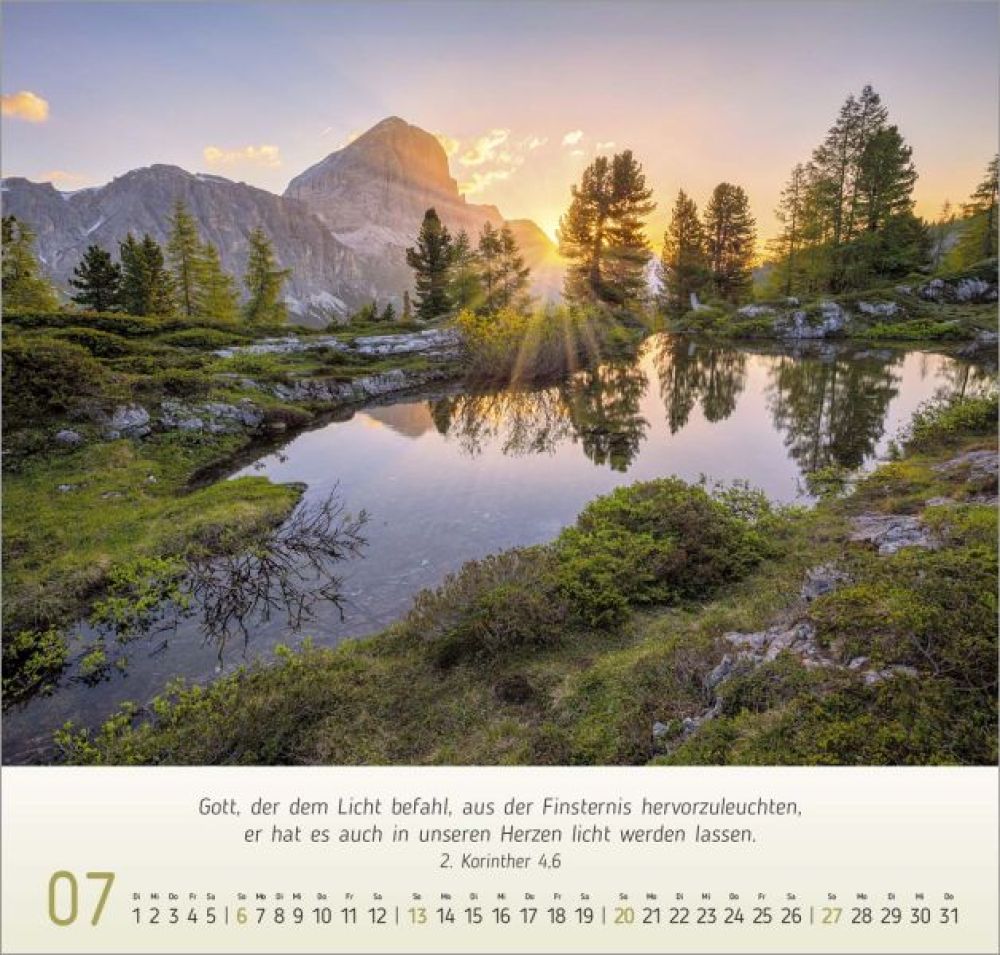LichtImpressionen 2025 Wandkalender SCM Shop.de