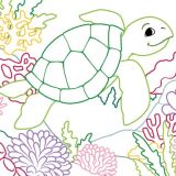 Stimmungsbild zu Zauberpapier Malbuch Strand und Meer
