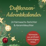 Der Duftkerzen-Adventskalender mit Keramikleuchter