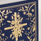 Neues Leben. Die Bibel - Golden Grace Edition, Marineblau