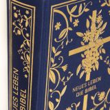 Neues Leben. Die Bibel - Golden Grace Edition, Marineblau