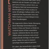 Stimmungsbild zu Watchman Nee