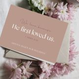 Stimmungsbild zu Faltkarte "He first loved us"