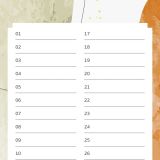 Stimmungsbild zu Geburtstagskalender Pattern - immerwährend