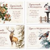 Stimmungsbild zu Minikarten Weihnachten "Meisterwerke" - 12 Stück
