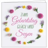 Lichtgruß "Zum Geburtstag Glück und Segen"