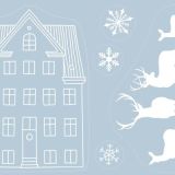 Stimmungsbild zu Fensterbild-Set Winterzeit
