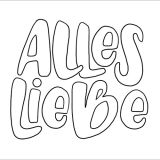 Alles Liebe - Postkartenbox